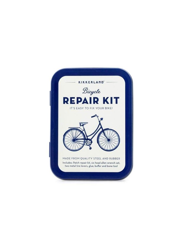 Kikkerland Reparatie set - 6-delig - Voor in je rugzak op de fiets - Goed voorbereid op weg
