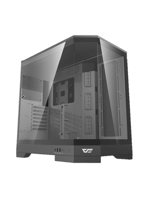 Darkflash DQX90 computer case (black) - Case - Zwart