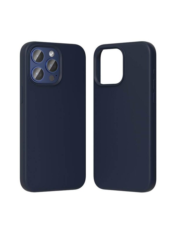 Vention Kufl0-30 Siliconen Hoesje Voor Iphone 15 Pro (Blauw)