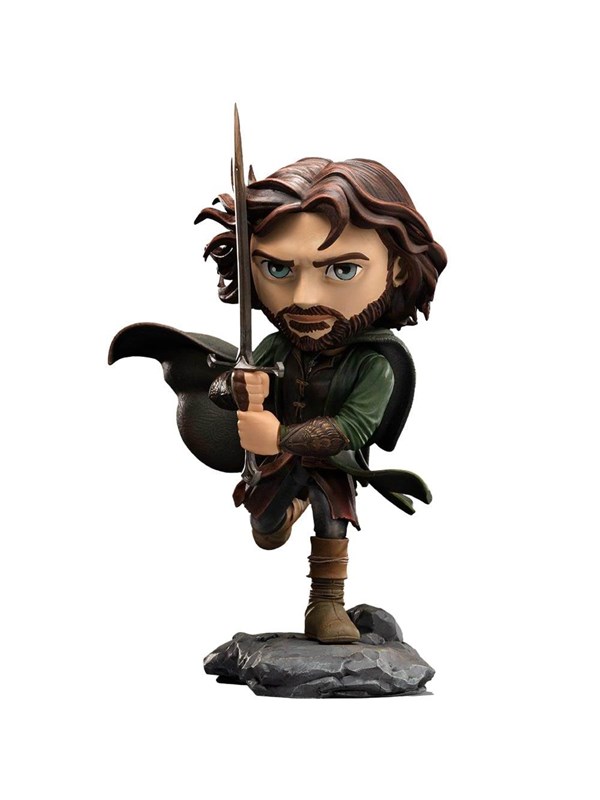 Iron Studios - MiniCo - In de ban van de ring - Aragorn Standbeeld 17cm
