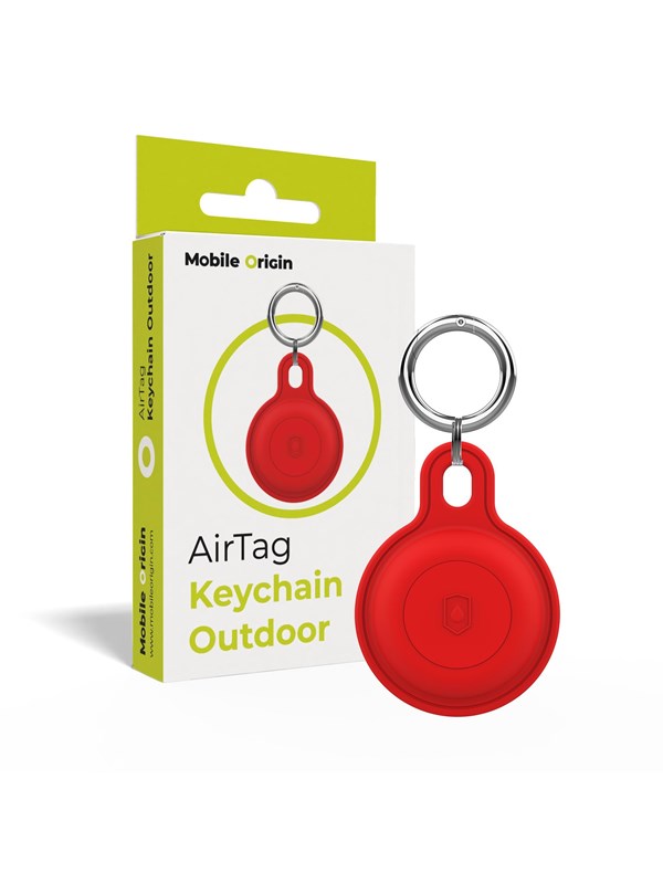 Mobile Origin AirTag Outdoor KeyChain - red
