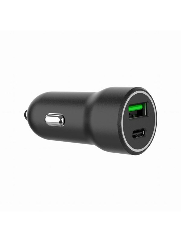 Gembird TA-UC-A2PDQC20-CAR-01 oplader voor mobiele apparatuur Universeel Zwart Sigarettenaansteker Snel opladen Auto