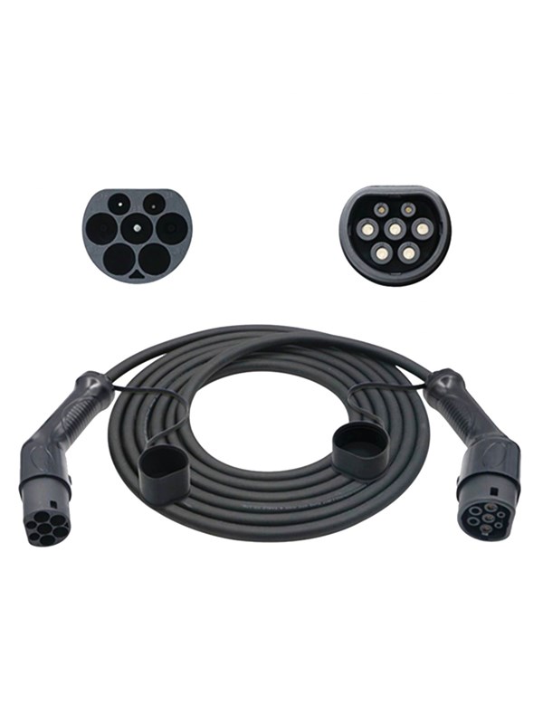 Sinox EV Charging Cable Mode 3 - 16A 3 phases - 5m - Black