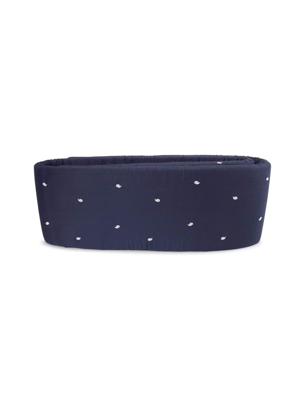 Filibabba Bed bumper - Embroidered Christian the Whale desig