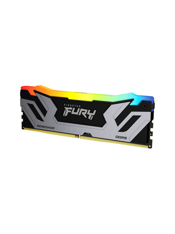 Kingston FURY Renegade RGB DDR5-8400 - 24GB - CUDIMM Voor Intel - CL40 - Single Channel (1 pcs) - Intel XMP - Zwart met RGB