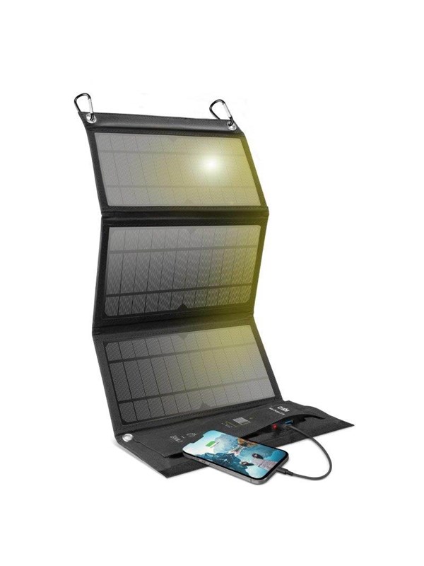 SBS Portable Solar-Powered Battery Charger - 21W