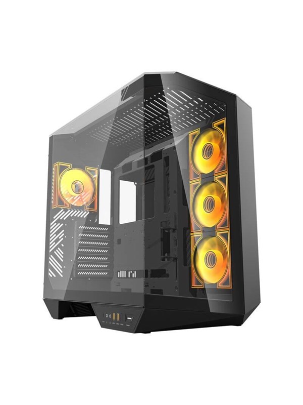 Darkflash Computer Case DY470 4 fans (black) - Case - Miditower - Zwart