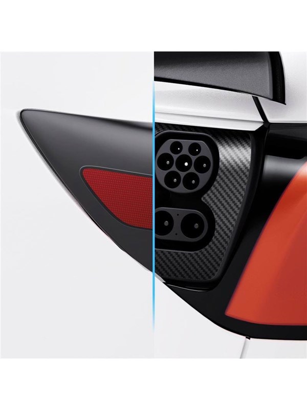 Spigen Tesla Protective Film and Wrap Set for Charge Port (EU) - carbon - Tesla Model Y/3