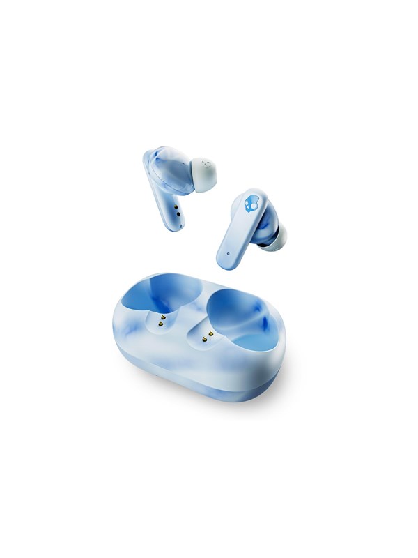 Skullcandy Eco Buds True Wireless In-Ear - Oordopjes Draadloos - Oortjes Draadloos Bluetooth - Wit/blauw