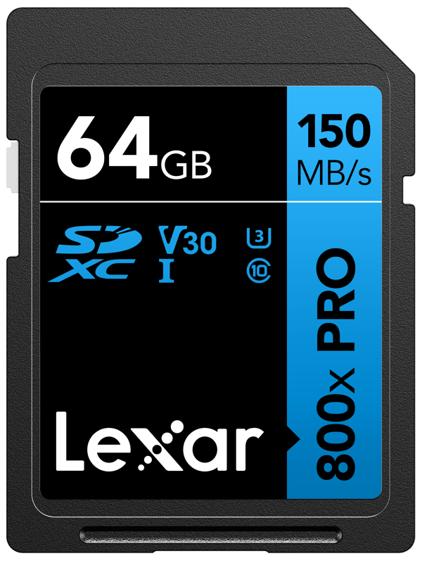 Lexar 64GB SDXC 800x Pro / 150Mb/s UHS-I V30