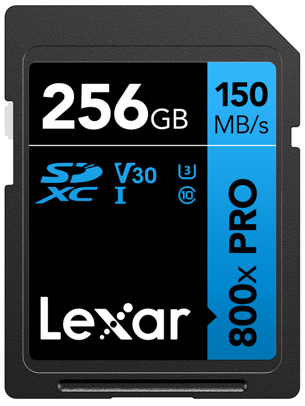 Lexar 256GB SDXC 800x Pro / 150Mb/s UHS-I V30