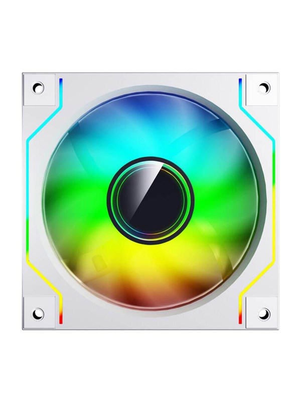 Darkflash DM20 computer fan (white) - Case ventilator - 120mm - Wit - 32 dBA