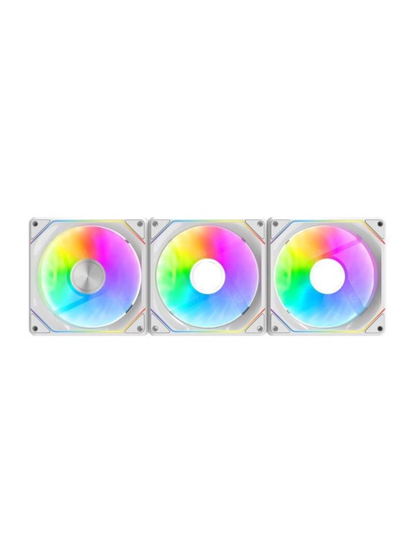Darkflash Gauss G24 3-in-1 computer fans (white) - Case ventilator - 120mm - Wit - 33 dBA