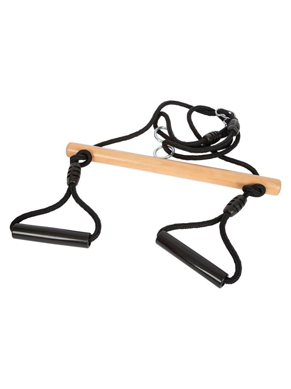 Small Foot - Houten Trapezeschommel met Gymnastiekringen Black Line