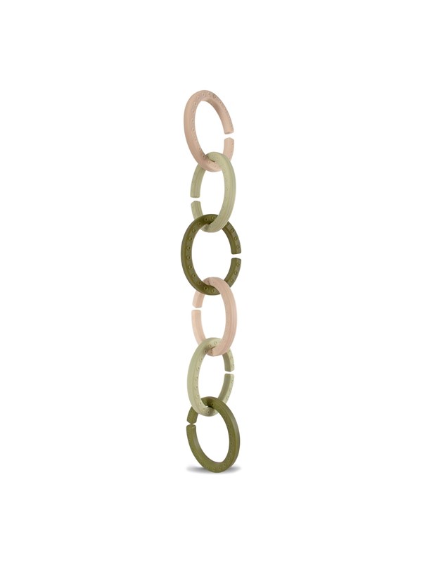 Filibabba Silicone baby loops - Greens