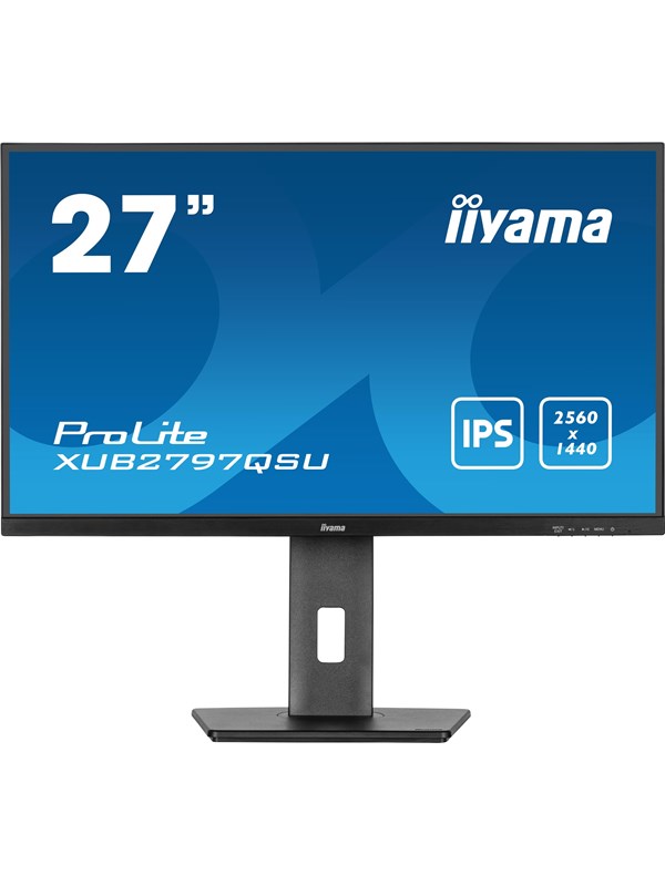 iiyama ProLite XUB2797QSU-B2 - 27 inch - QHD - IPS - USB-Hub (2x) - Verstelbaar