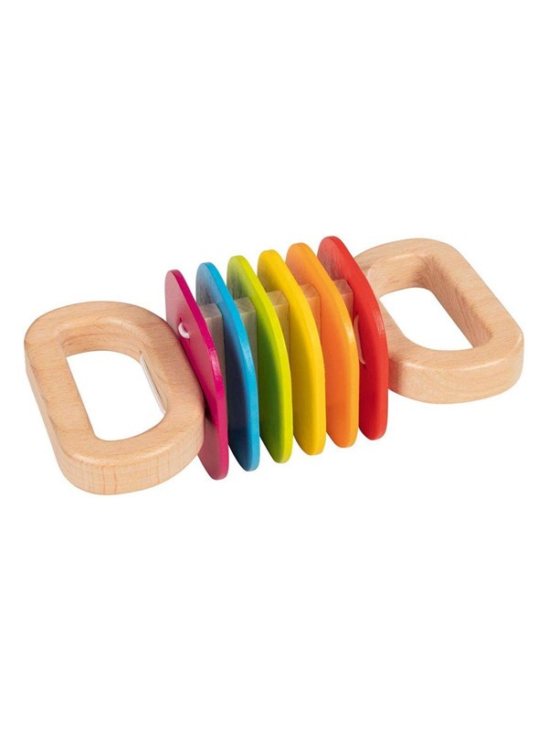 KLAPPER REGENBOOG 16x8x6cm, hout, 1+