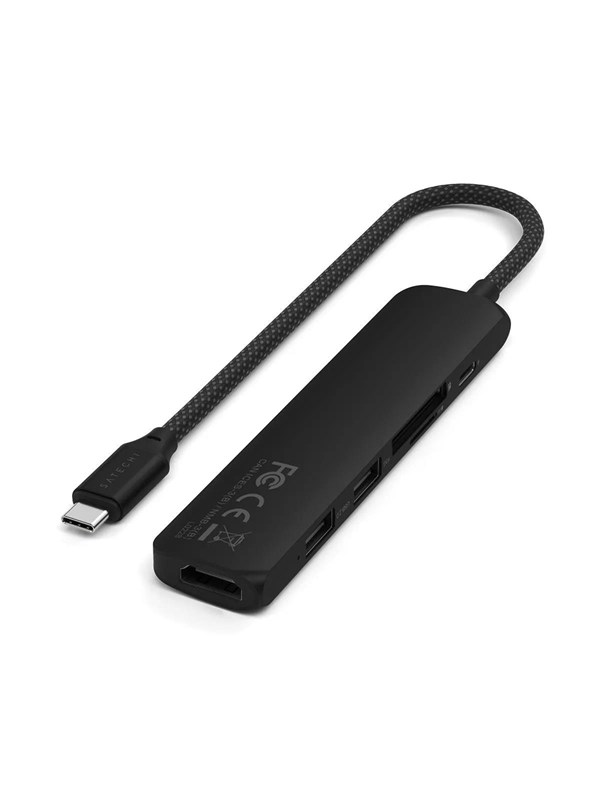 Satechi ST-P6SK interface hub USB Type-C 10000 Mbit/s - Zwart