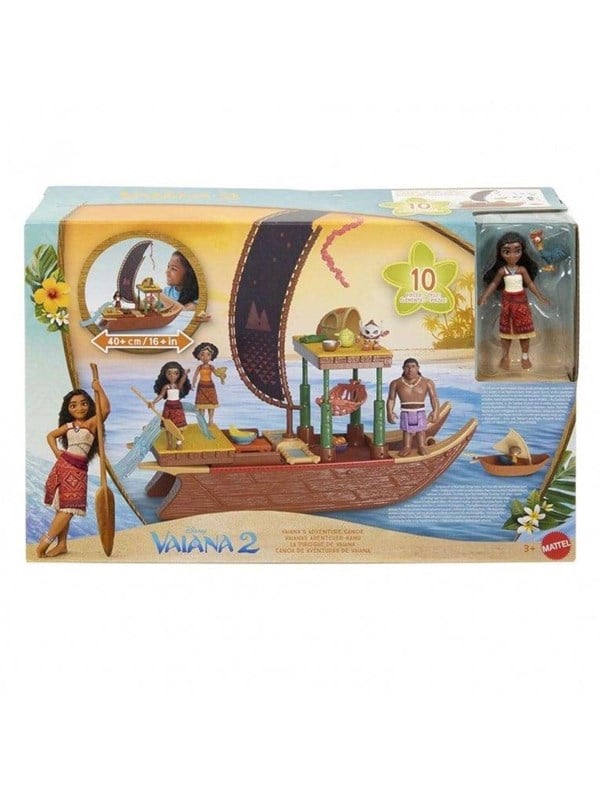 Mattel Disney Vaiana 2 Vaiana's avontuur kano Tienerpoppen