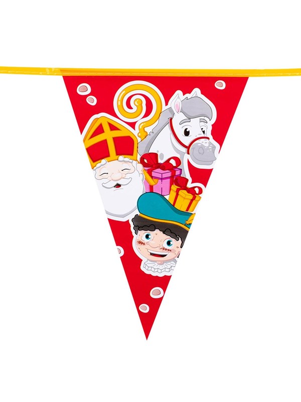 Boland - PE vlaggenlijn Sinterklaas - Geen thema - Sint & Piet - Pakjesavond - Feestversiering