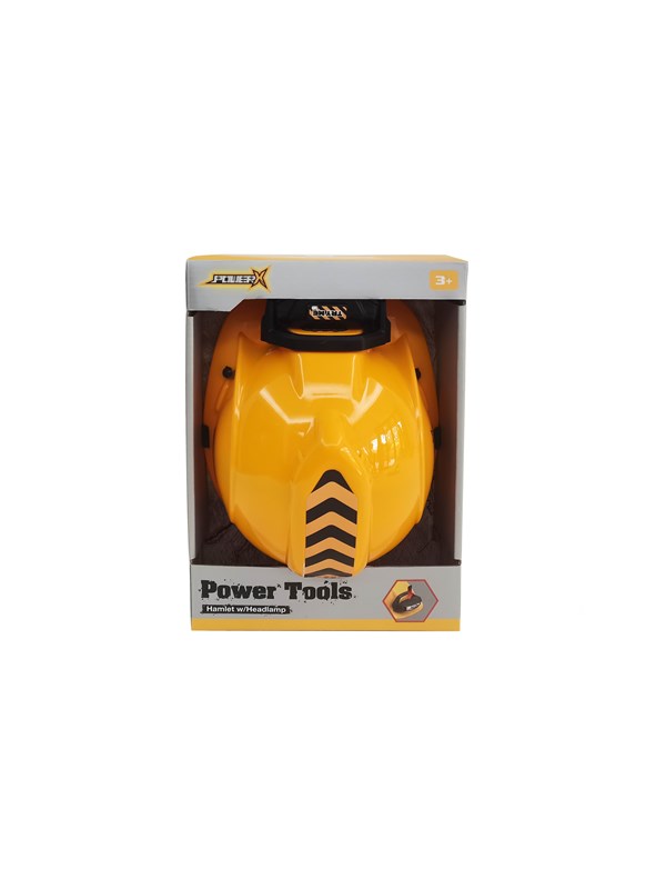 Power X Construction Helmet w/Portable Headlamp