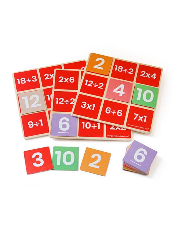 Bigjigs Multiplication and Division Math Bingo Game