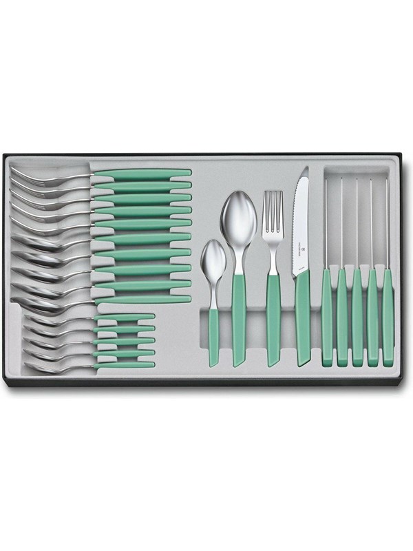Victorinox Swiss Modern Cutlery Set 24 pcs. mint green