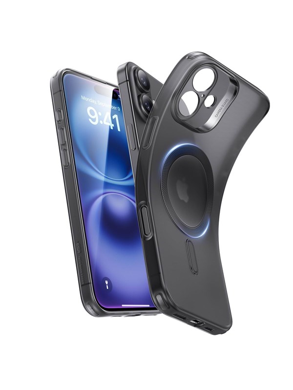 ESR Zero Clear HaloLock Geschikt voor Apple iPhone 16 Plus - Hoesje Compatibel met MagSafe - Back Cover met Magneet - Frosted Zwart