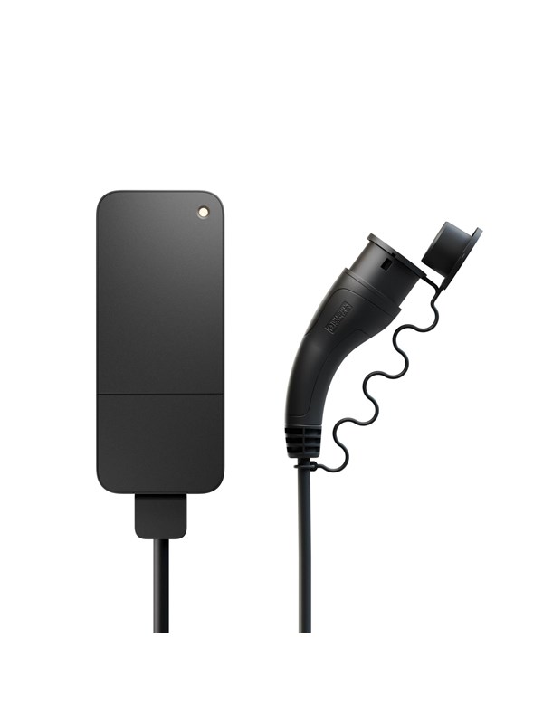 Amina S 20A charging box 13.3kW incl. 6m cable, Black
