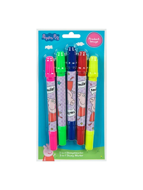 Undercover - Stamp pen 2in1 Peppa Pig 4 pcs.