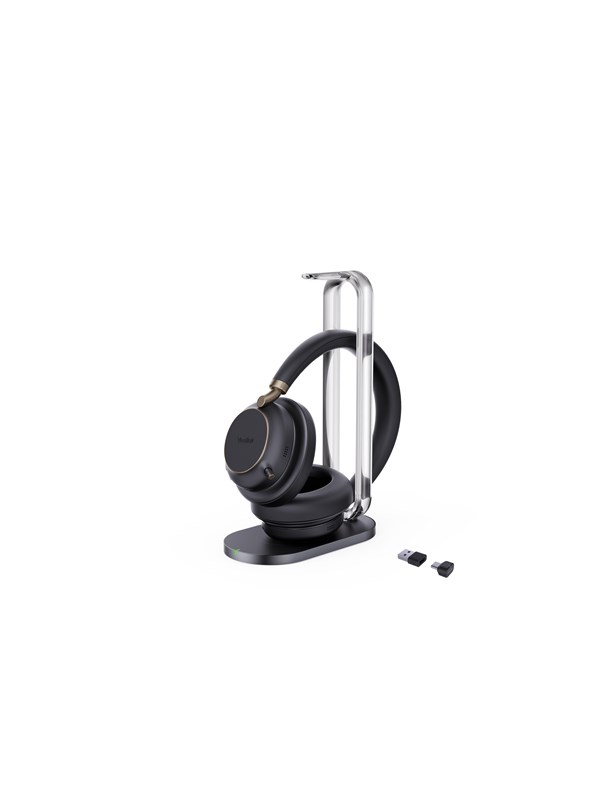 Yealink BH76 Plus with Charging Stand - Teams Black - USB-C/A