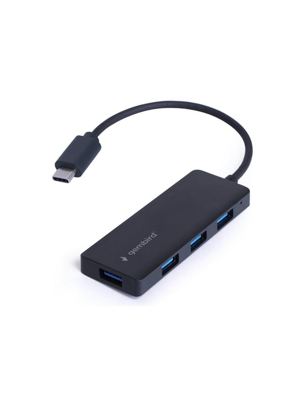 Gembird UHB-CM-U3P4-02 - hub - type-C - 4 ports USB hub - 4 - Zwart