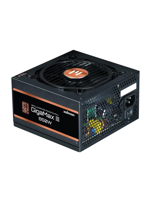 Zalman GigaMax III ZM850-GV3 Voeding - 850 Watt - 120 mm - ATX - 80 Plus 80 PLUS Bronze
