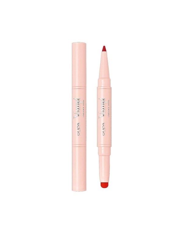 PUPA Milano Vamp! Creamy Duo Lip Pencil & Shiny Lipstick 011 Orange Red 0,8 gr