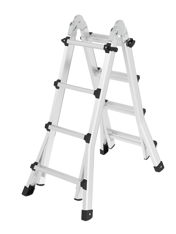 Home>it Telescopic/Wiener ladder 404cm 150kg load - Aluminium