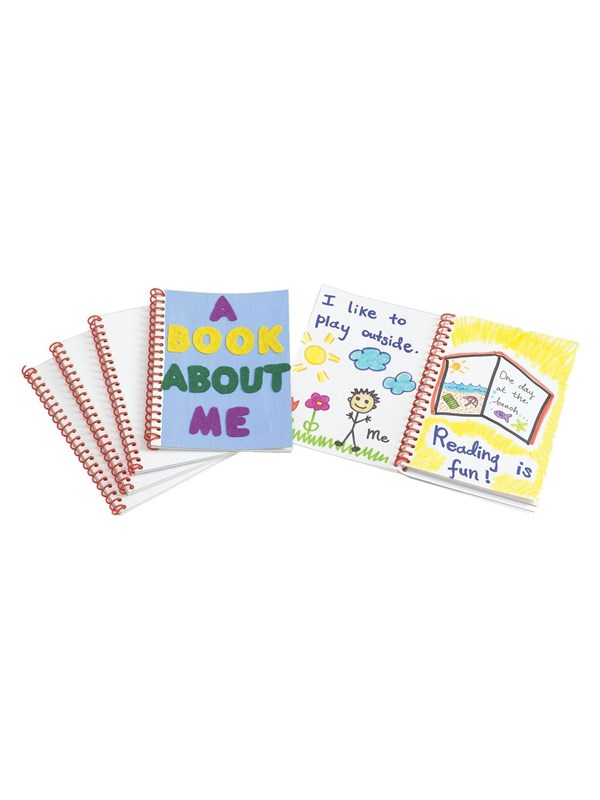Colorations - Notitieboek Blanco met Witte Kaft, Set van 24