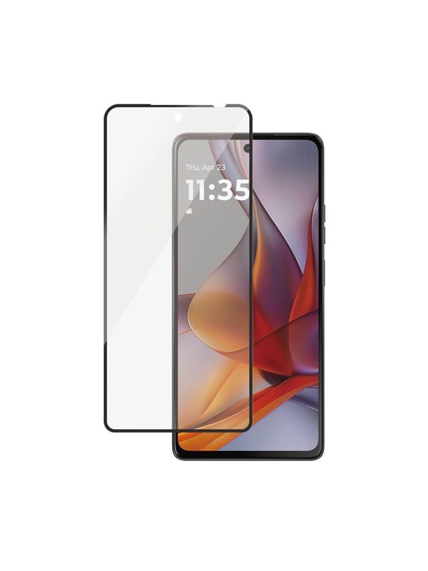 PanzerGlass Screen Protector w. Black Frame Motorola moto g75 5G | Ultra-Wide Fit