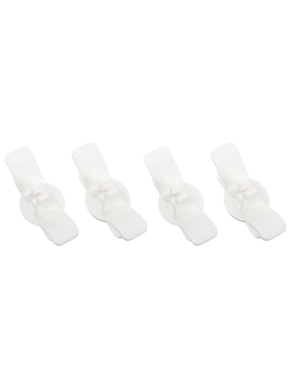 DUTZO Kabelorganizer - Haak - 4-pack - Wit