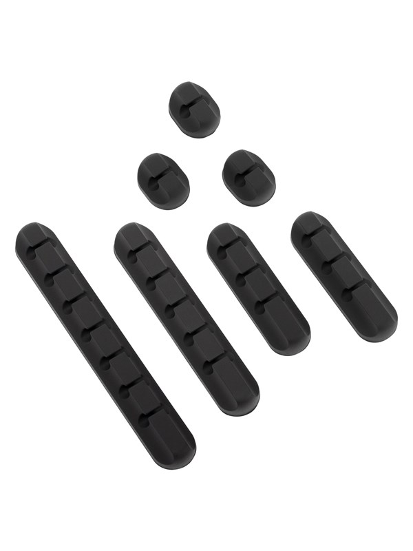 DUTZO Kabelorganizer - Bundelpakket - 7 stuks - zwart