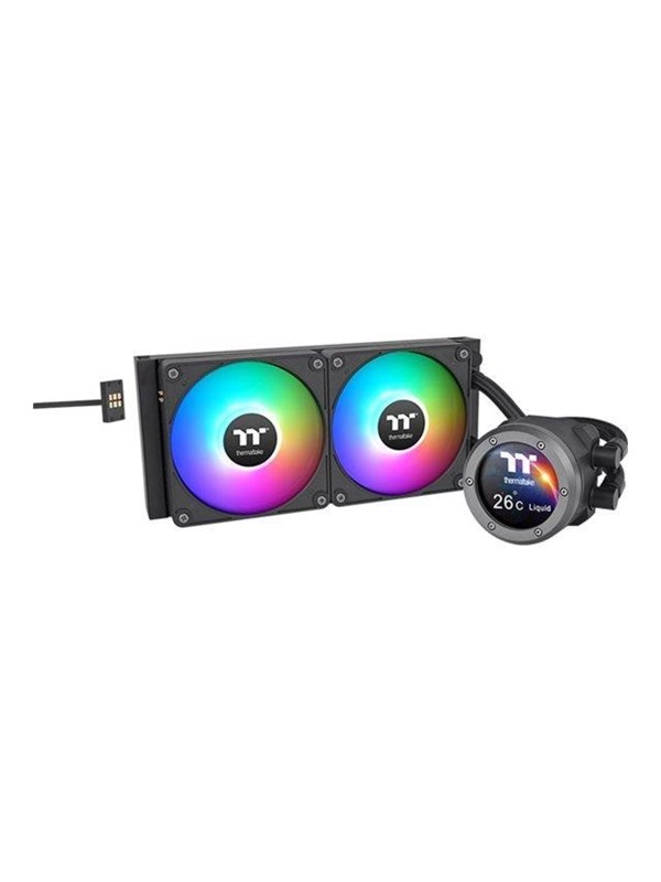 Thermaltake TH360 V2 Ultra EX ARGB Sync - AIO-Vloeistofkoeler - TFT-LCD-Scherm - 3x120mm - Zwart