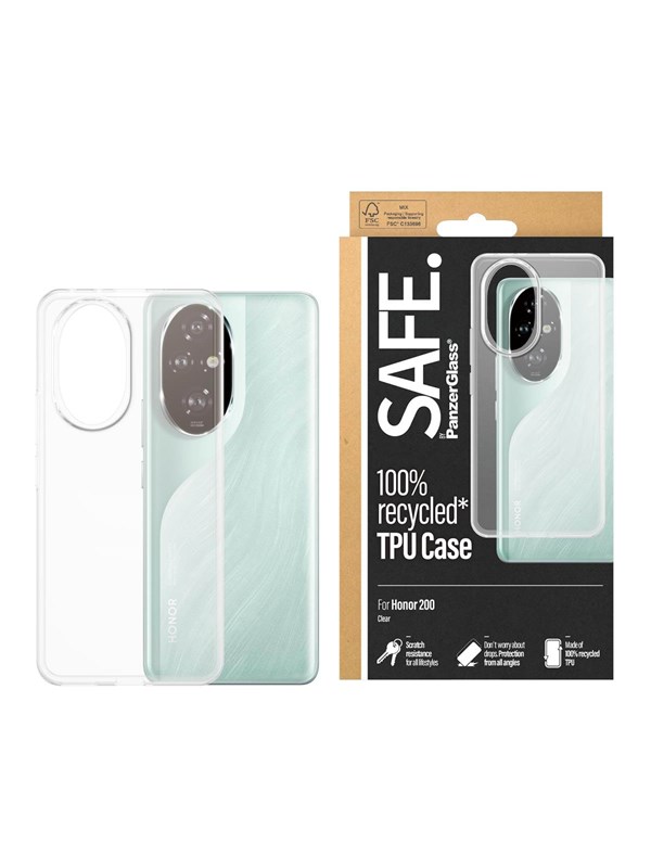 SAFE by PanzerGlass TPU Case for Honor 200 | Transparent