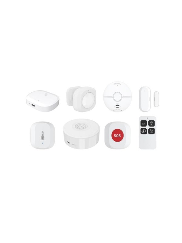 WOOX R7073 - Professionele Zigbee Beveiligingskit - Compatibel met WiFi - Spraakbesturing