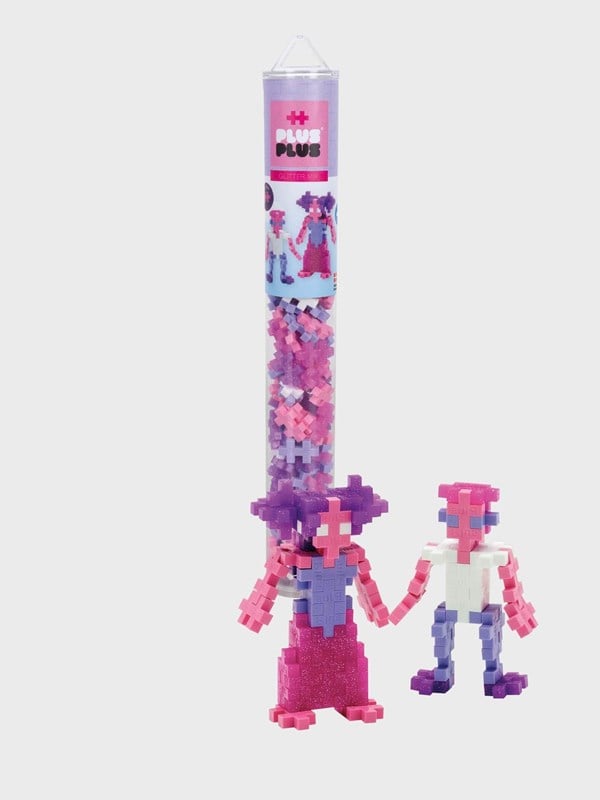 Plus-Plus Tube glitter 100 delige bouwset - 4244 - Bouwspeelgoed - Constructiespeelgoed - Set met bouwstenen - Vanaf 5 jaar