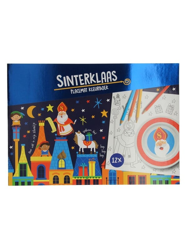 Wins Holland - Placemats Coloring Book Sinterklaas 12 pcs.