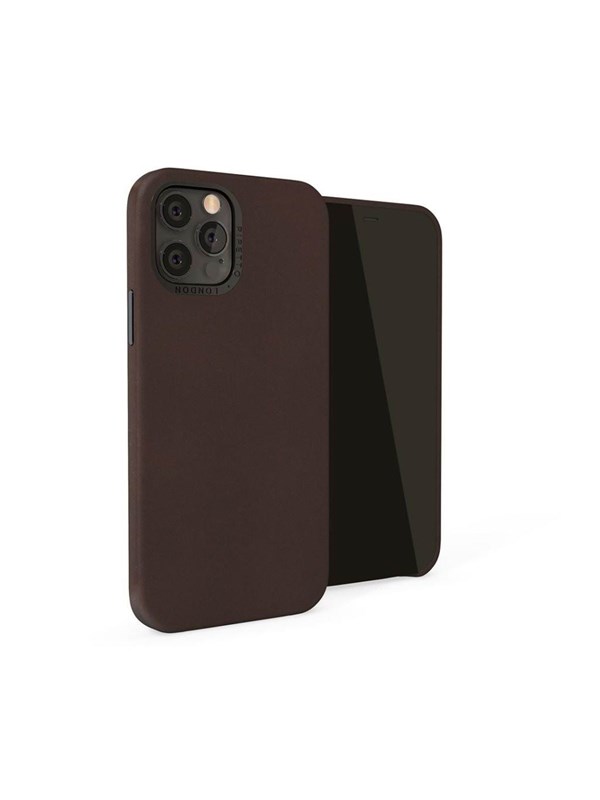 Pipetto Magnetic Leather Case for 12 Pro Max - with magnetic holder - Brown