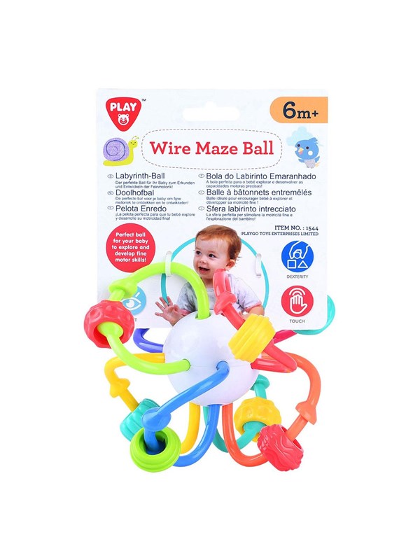 Playgo - Doolhofbal - Perfecte bal voor je baby om fijne motoriek te ontdekken en te ontwikkelen!