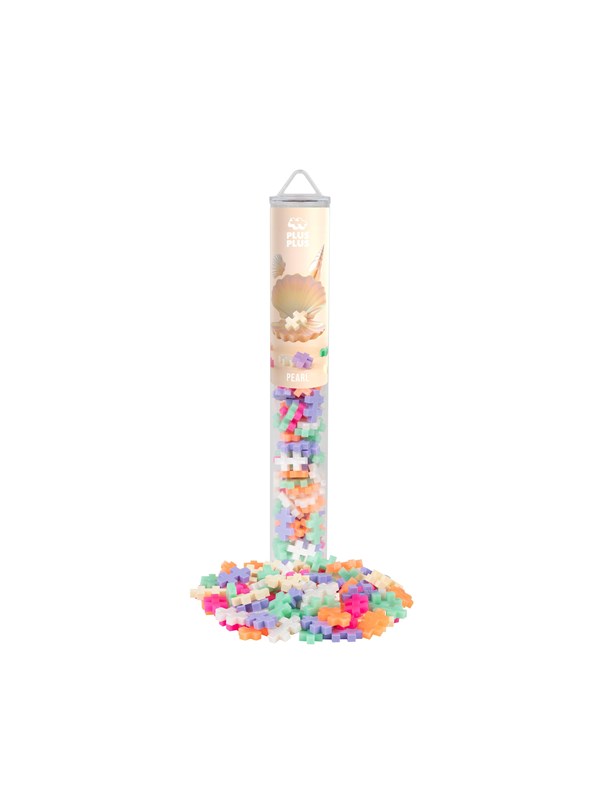 Plus-Plus Tube pearl 100 delige bouwset - 4315 - Bouwspeelgoed - Constructiespeelgoed - Set met bouwstenen - Vanaf 5 jaar