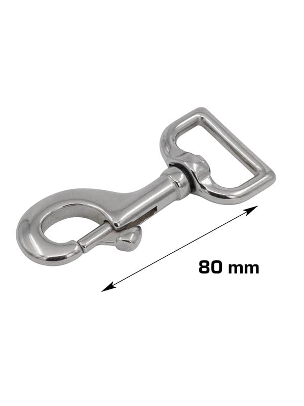Home>it Carabiner 80 mm stainless steel
