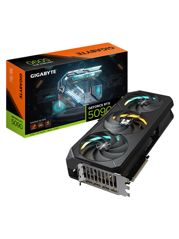 GIGABYTE NVIDIA GeForce RTX 5090 GAMING OC 32G - Videokaart - 32GB - GDDR7 - PCIe 5.0 - 1x HDMI 2.1 - 3x DisplayPort 2.1