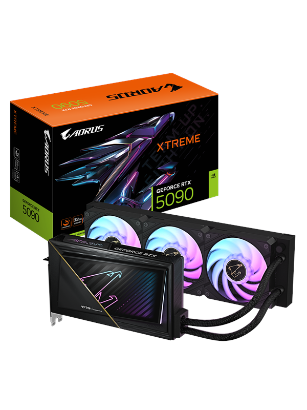 GIGABYTE GeForce RTX 5090 AORUS Xtreme WaterForce - 32GB GDDR7 RAM - Grafische kaarten